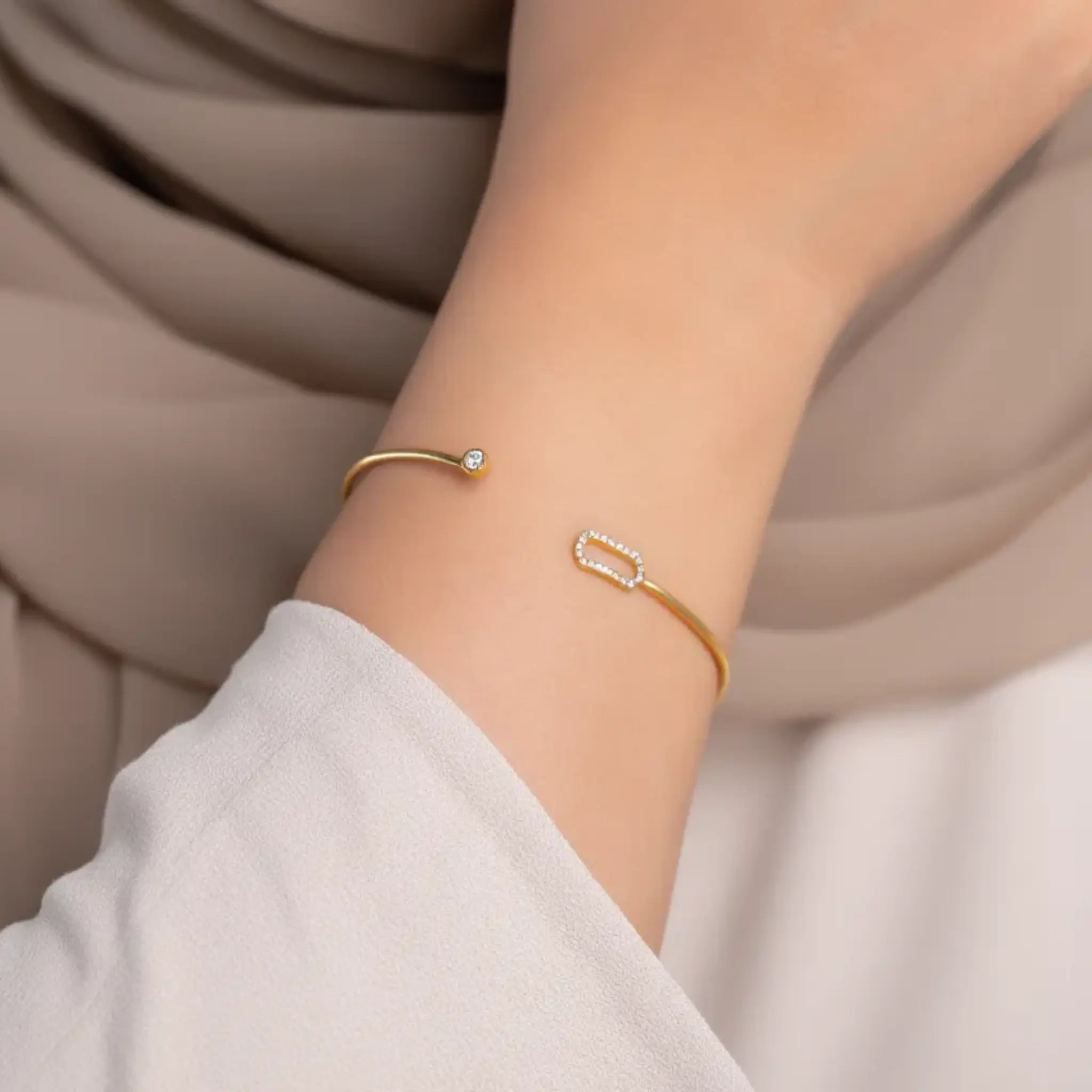 Bracelet Jonc "Tina" Doré