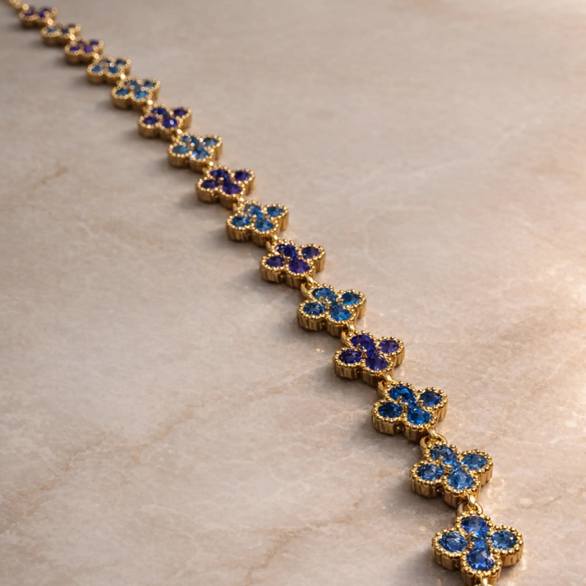 Collier "Tréfli Bleu"