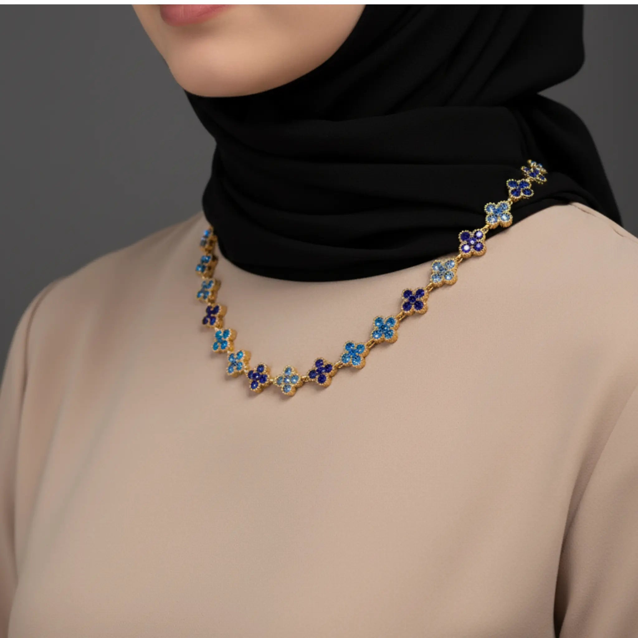 Collier "Tréfli Bleu"