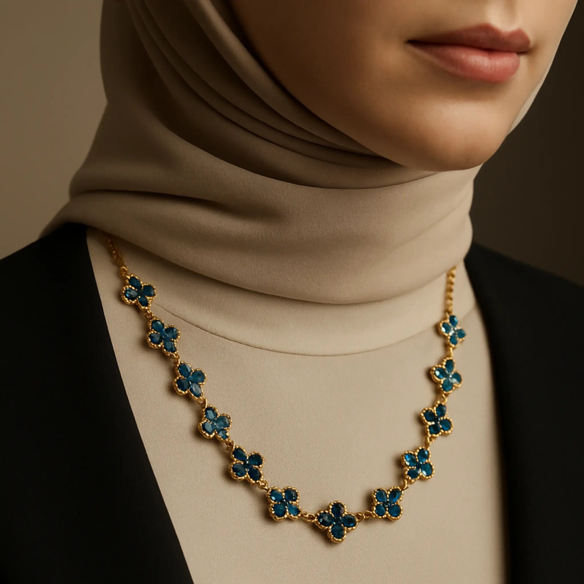 Collier "Tréfli Bleu"